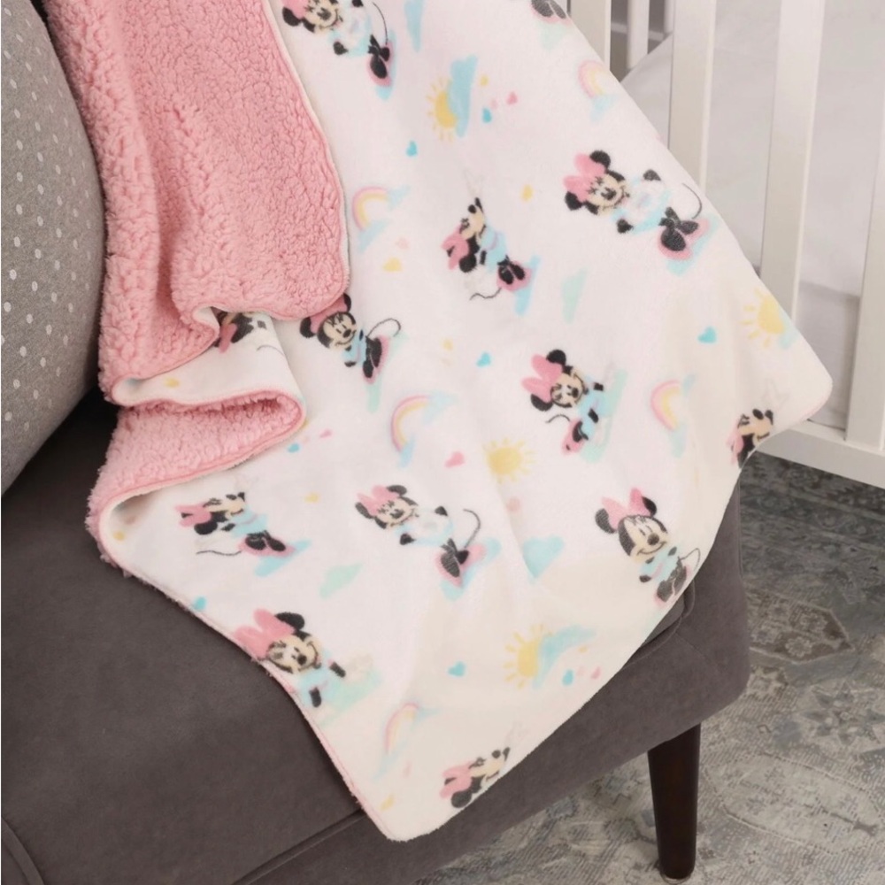 Disney baby reversible baby blanket Minnie mouse
